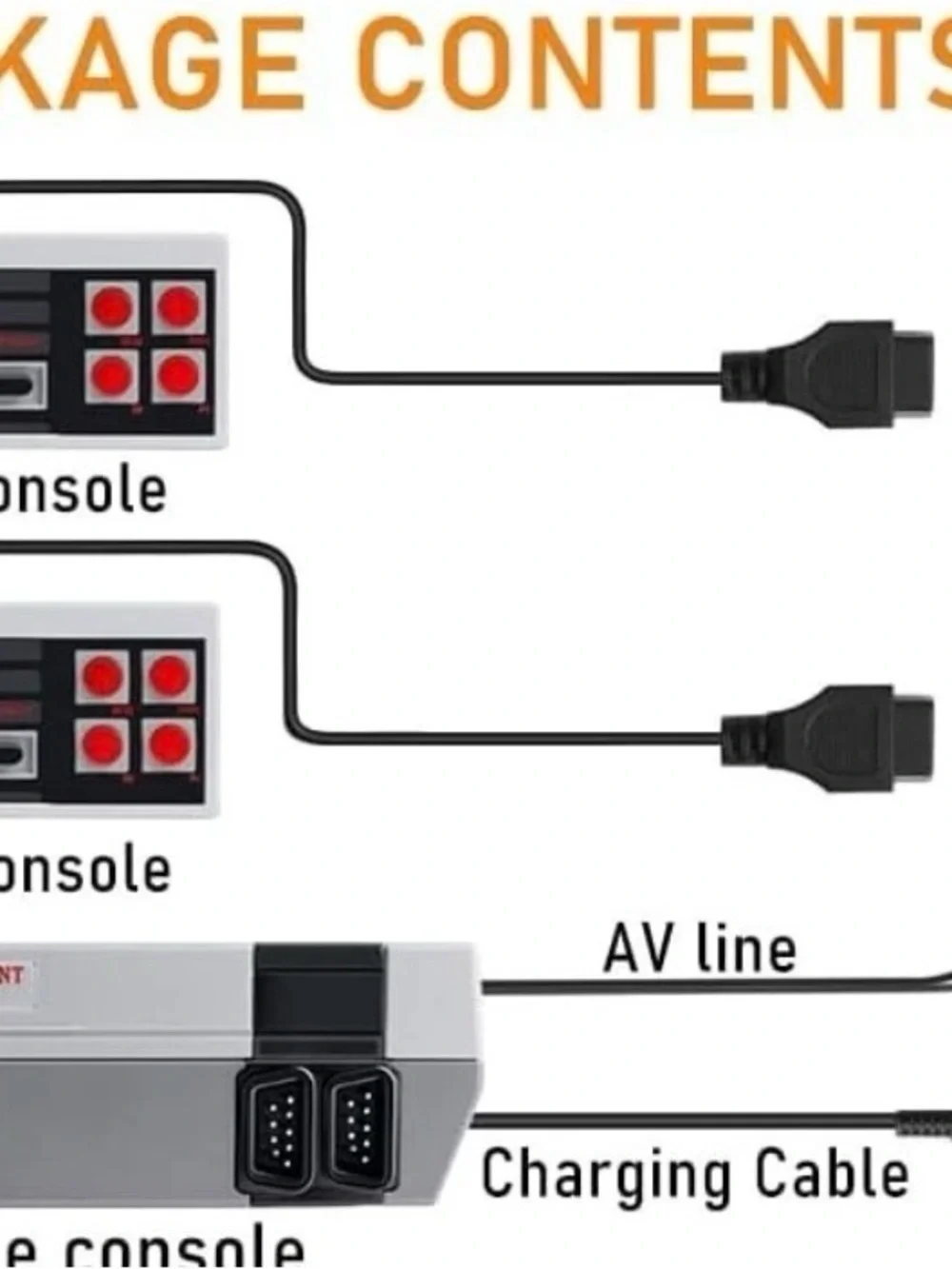 Retro 8 BIT Entertainment System Gaming Console w/ 2 Controllers & 600 Games!!